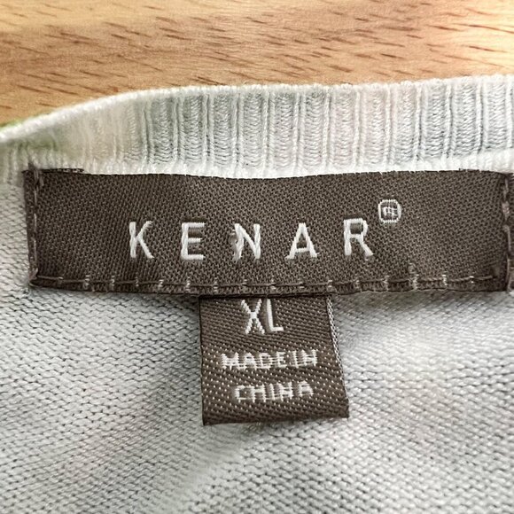 Kenar Women’s Button Front Cardigan 3/4 Sleeve Multicolor Soft Size XL - Picture 7 of 8